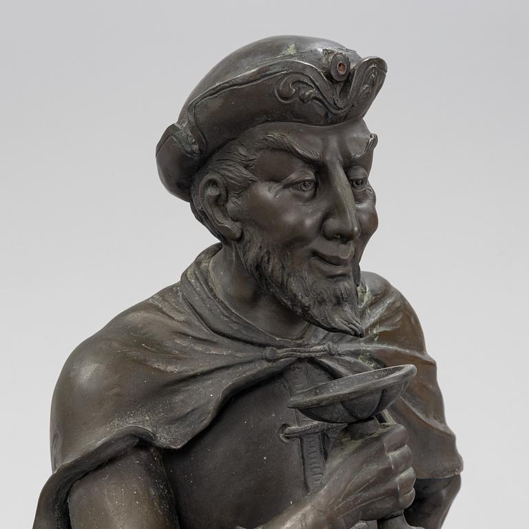 Alfred Hofmann, a bronze sculpture, signed.