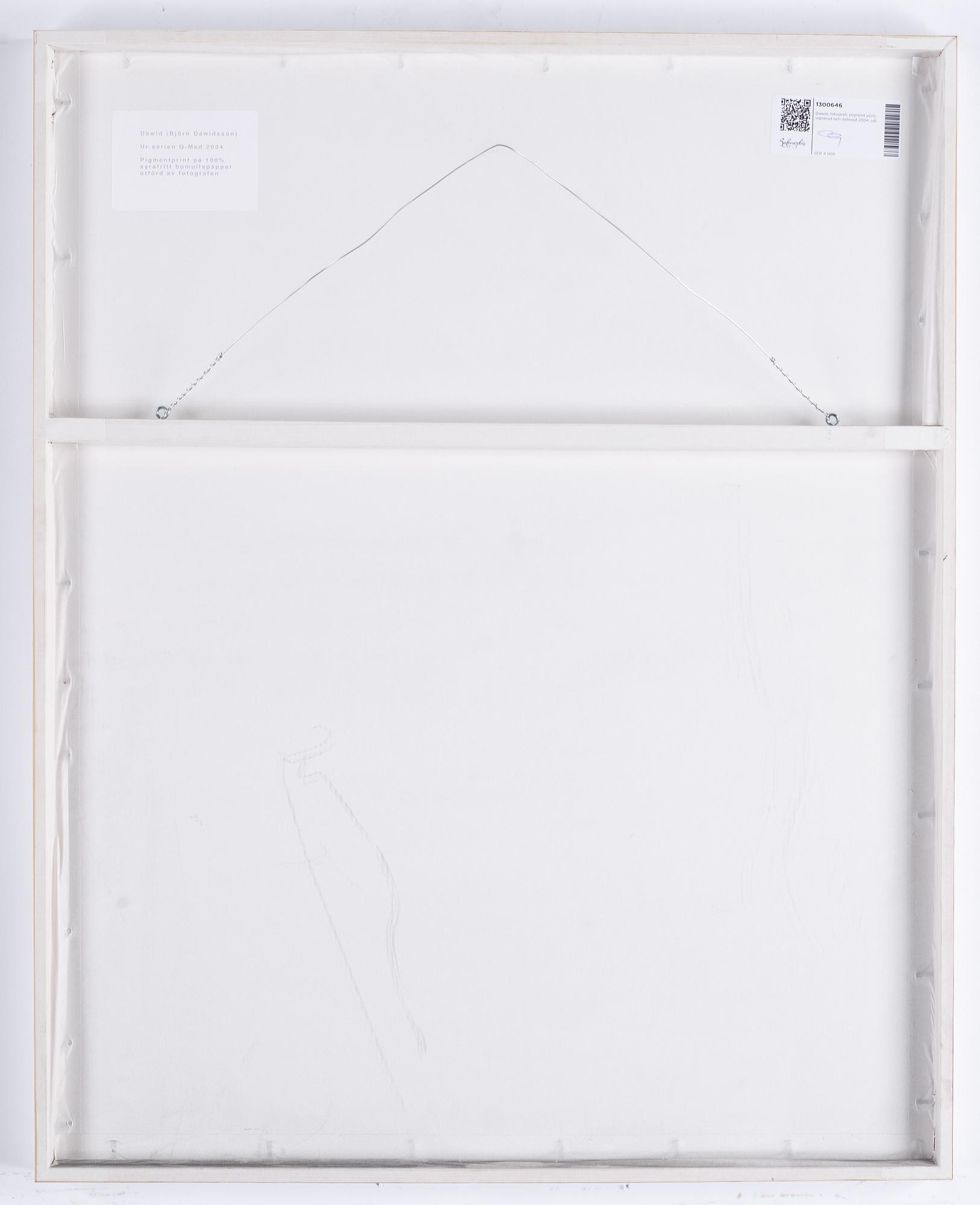 Dawid, pigment print, signed and dated 2004.