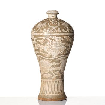 Vas, keramik. Citzhou-typ. Troligen Mingdynastin eller senare.