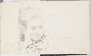 ROBERT THEGERSTRÖM, skissbok med 65 blad. Signerad och daterad 15/6 1894.