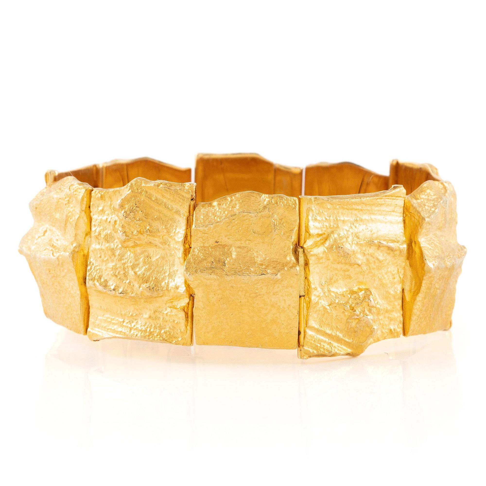 A Björn Weckström bracelet 18K gold "Golden Stream", for Lapponia.