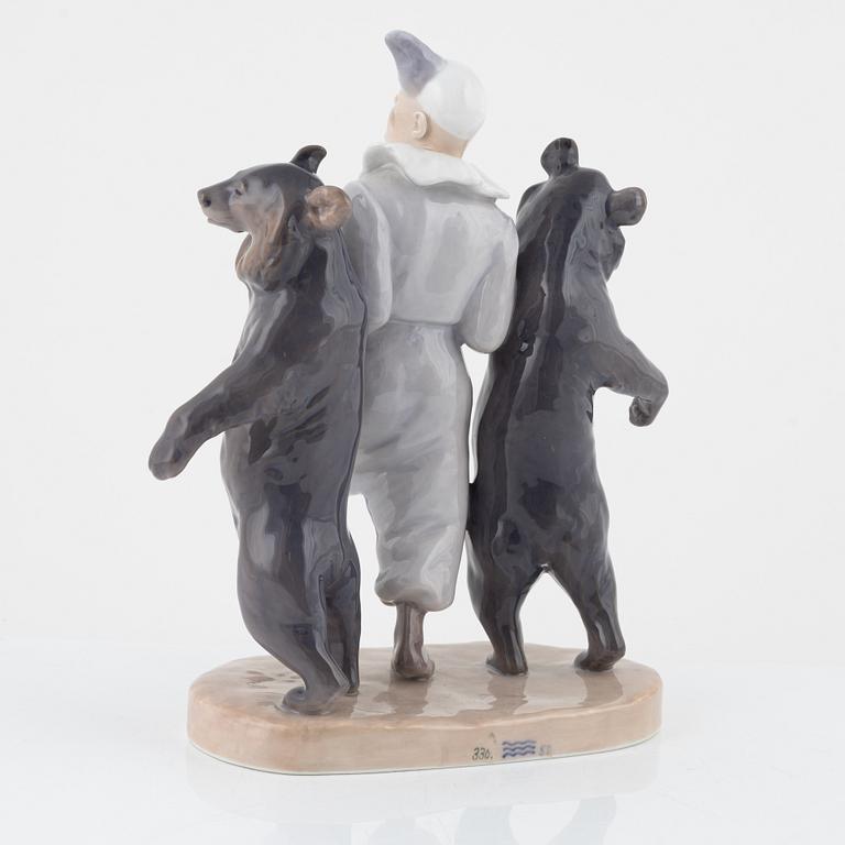 Carl Johan Bonnesen, figurin, porslin, Royal Copenhagen, Danmark, tidigt 1900-tal.