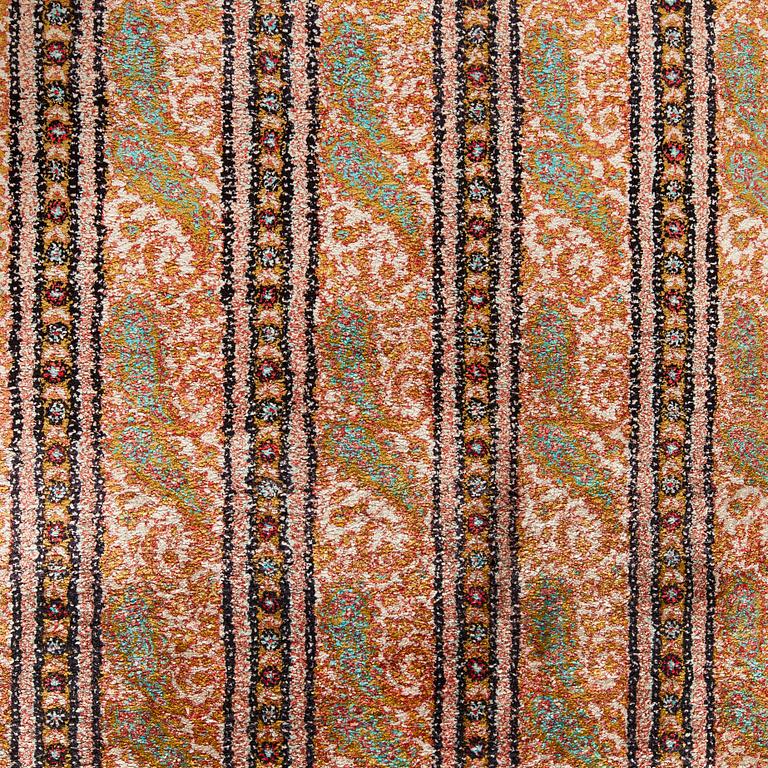 A runner, Ghom, silk. Approx. 100 x 425 cm.