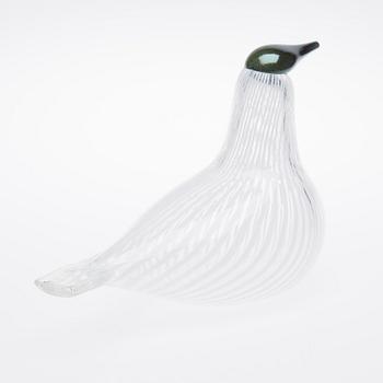 OIVA TOIKKA, FÅGEL, Suomen Sotka. Signerad  O.Toikka, Nuutajärvi 1992, 80/1992.