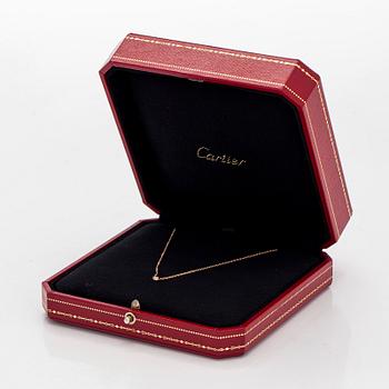 Cartier, an 18K gold 'd'Amour' necklace, with a brilliant-cut diamond.