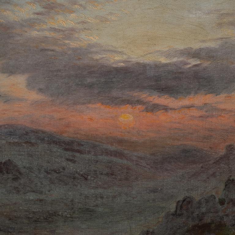 Unknown artist, 19th Century, oil on canvas, inditinctly signed.