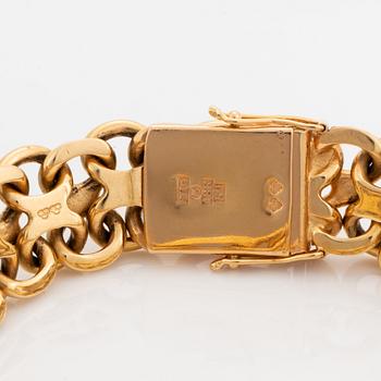 18K gold bracelet, Bröderna Hedens Guldateljé, Stockholm, 1960.
