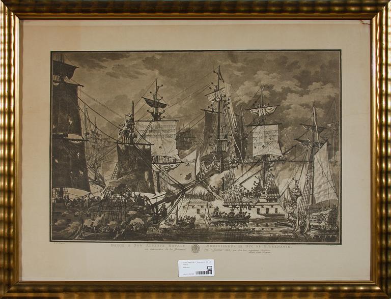 MARTIN J F. Kopparstick, efter L J. Desprèz.