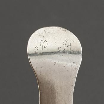 A Danish silver Rococo sandwich-/Fish-spade, mark of Jacob Moinichen, Copenhagen 1776.