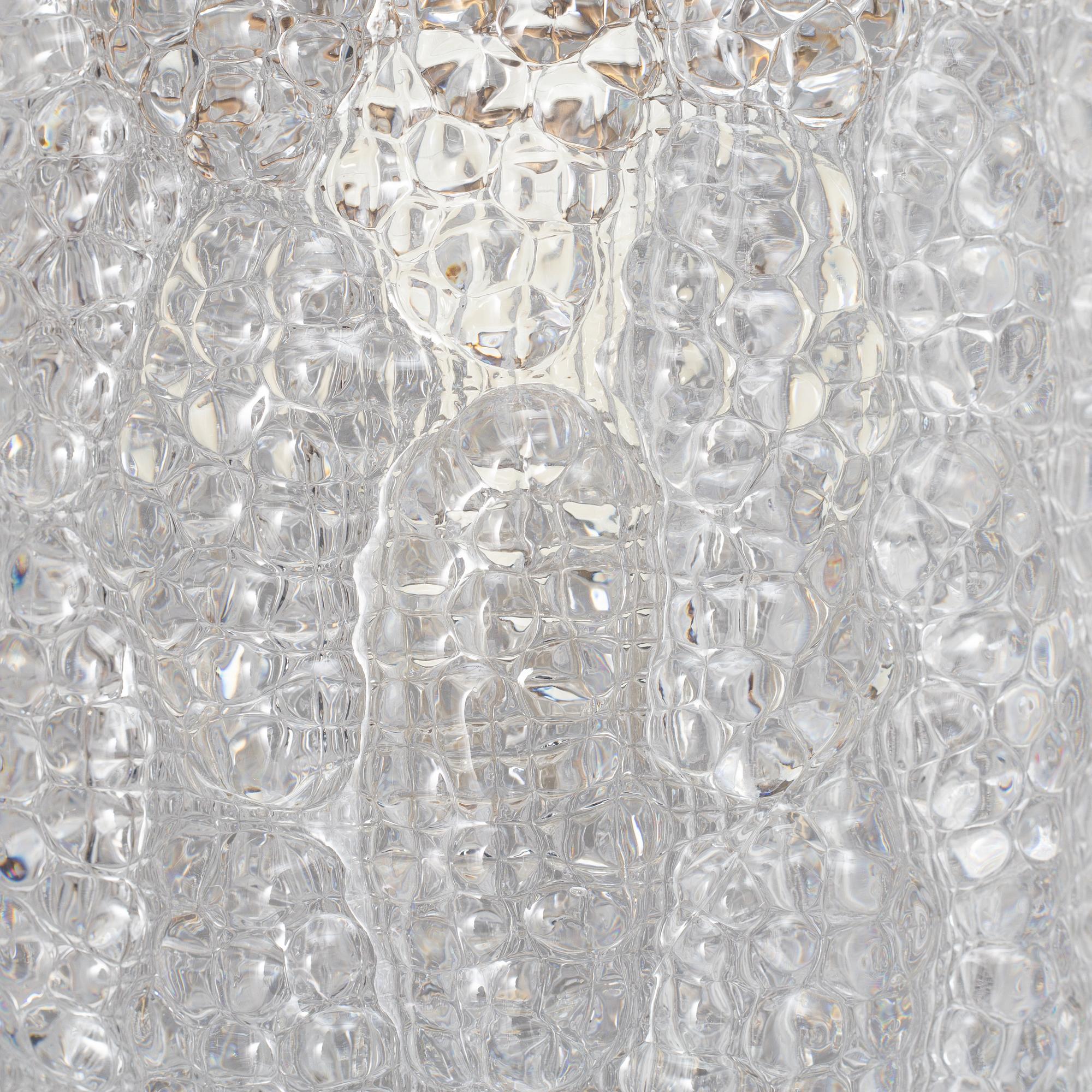Carl Fagerlund, a pair of ceiling lamps, Orrefors, second half of the 20th Century.