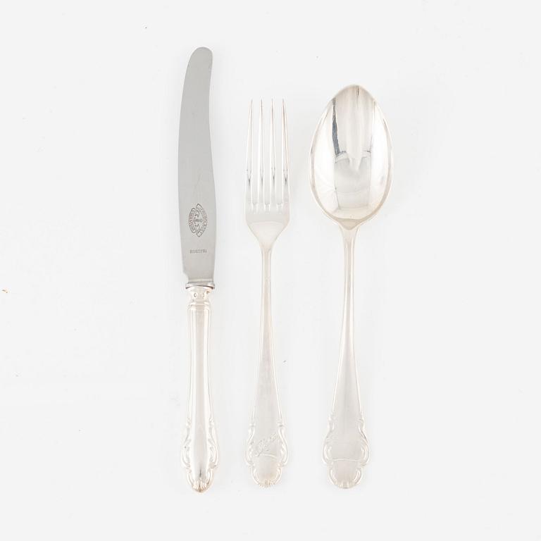 A Swedish silver cutlery, model 'Haga', Skandia, Stockholm, some 1939 (36 pieces).