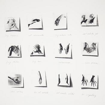 Ann-Sofi Sidén, silkscreen and pencil signed and ed 14/30.