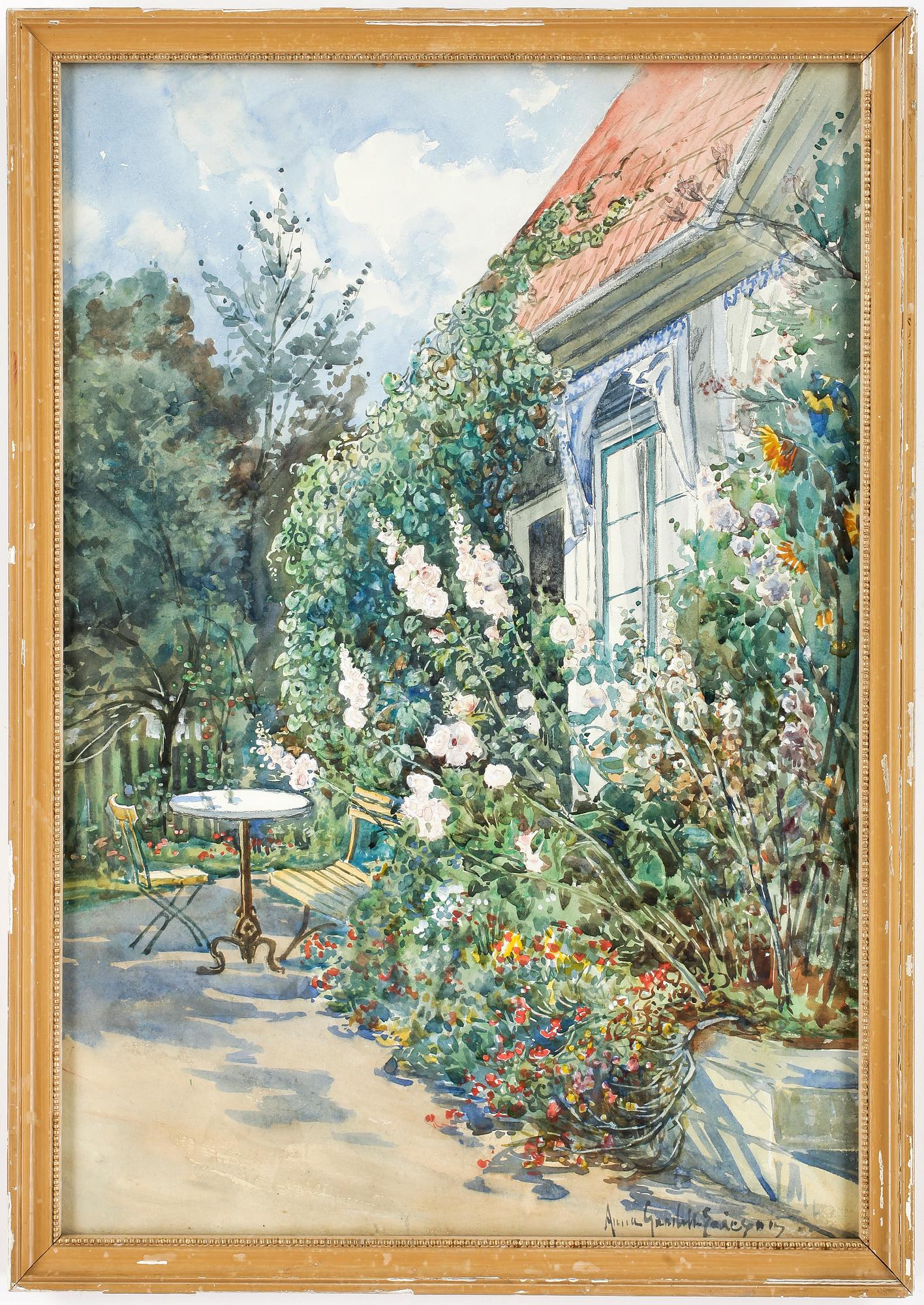 ANNA GARDELL-ERICSON, akvarell, signerad.