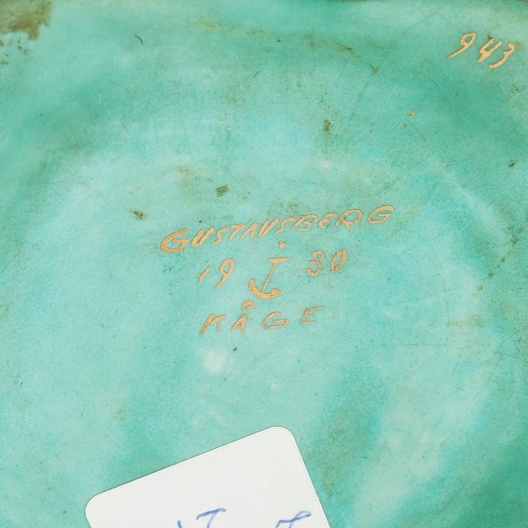 Wilhelm Kåge, maljakko, "Argenta", Gustavsberg.