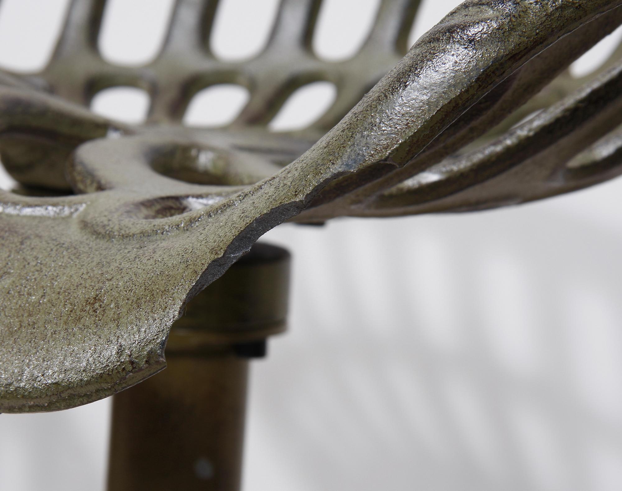 BARSTOLAR, 4 st. Gjutjärn. USA.