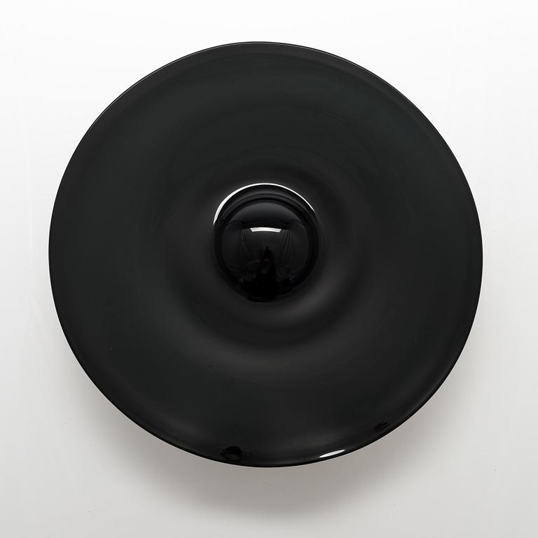 Brita Flander, glasskulptur, "Eclipse forever", signerad B.F/U.S. Notsjö Nuutajärvi 1990.