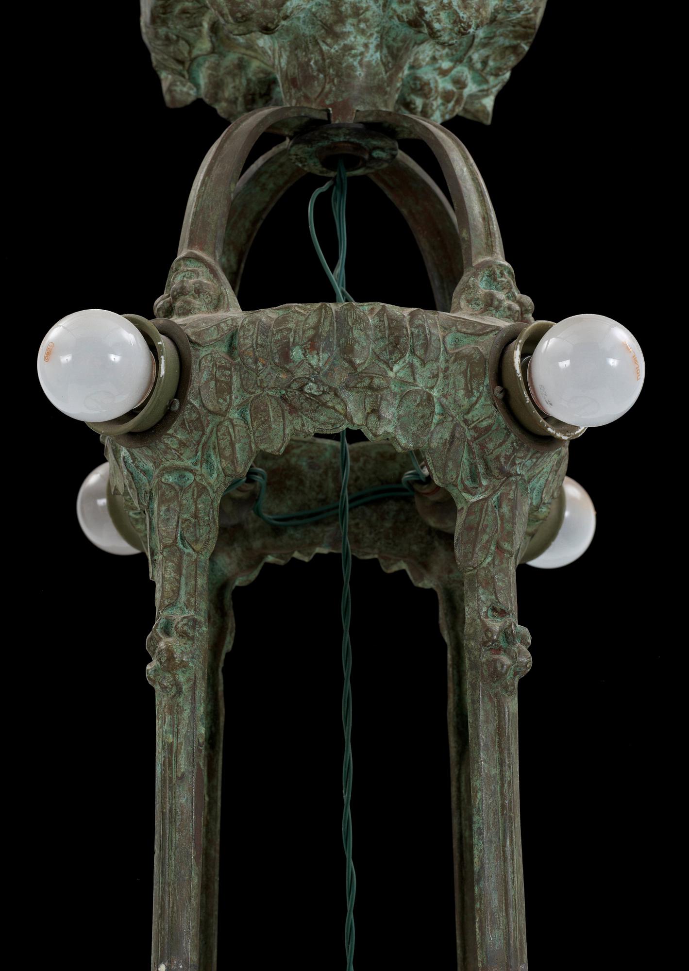 ALICE NORDIN, tillskriven, takarmatur, Böhlmarks, Stockholm, 1910-20-tal.