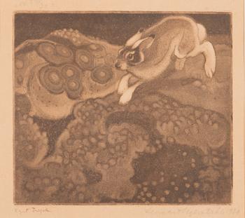 LENNART SEGERSTRÅLE, etching, signed and dated 1920, marked "Eget tryck".