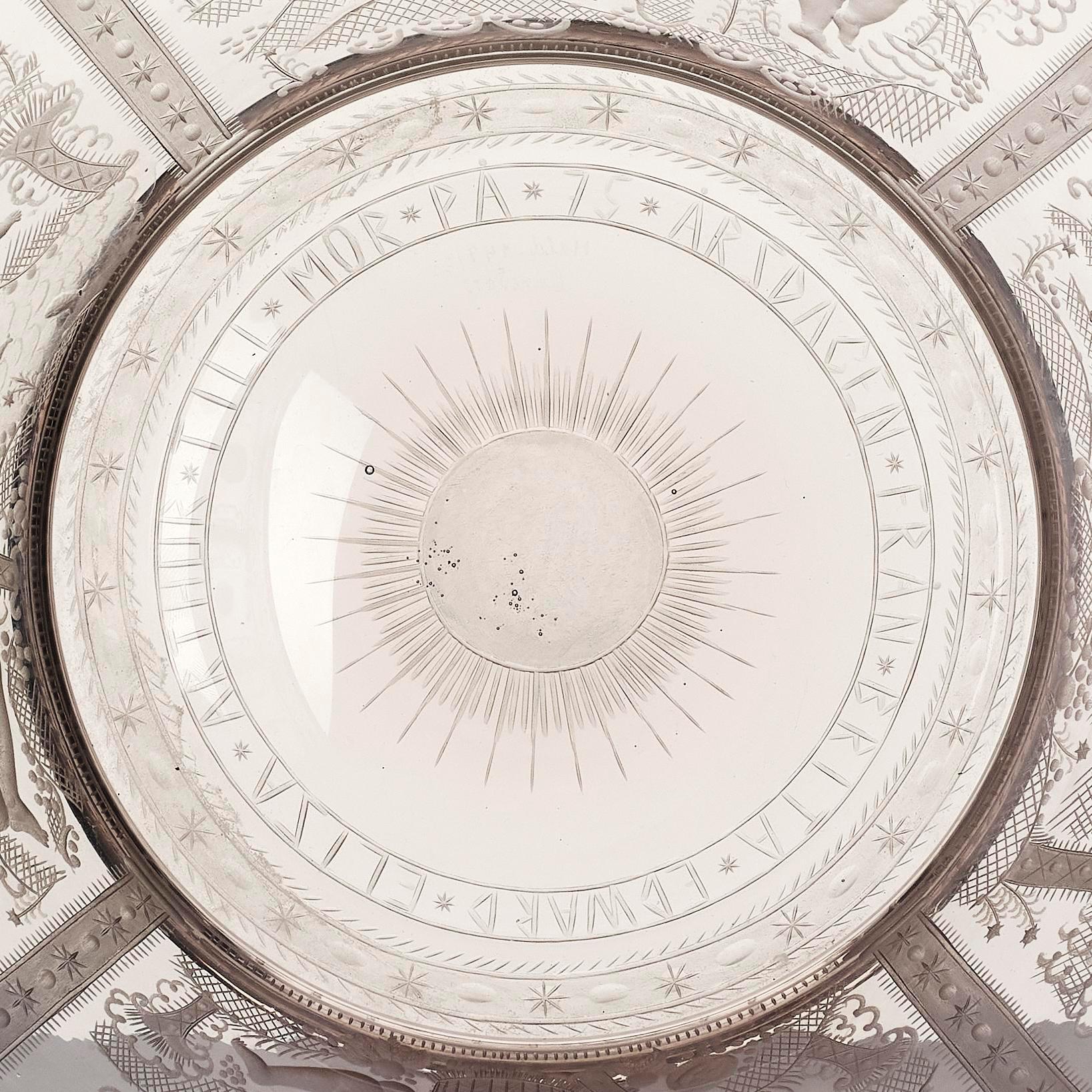 Edward Hald, an engraved glass bowl, Orrefors, 1920, model 147, provenance Edward Hald.