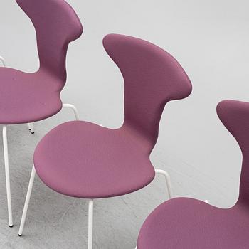 Arne Jacobsen, four 'Munkegaard' chairs, Howe.