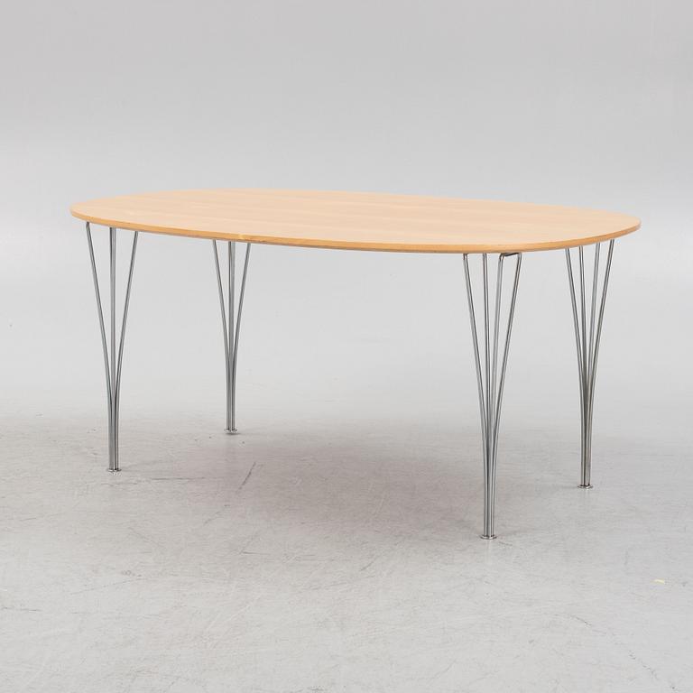 Bruno Mathsson, a 'Superellips' table, Fritz Hansen, Denmark, dated 1985.