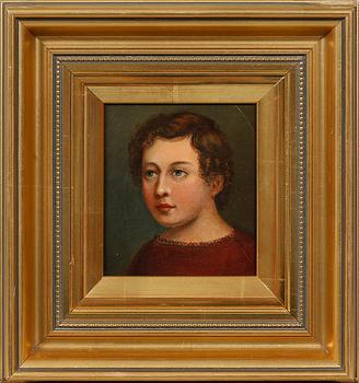 OKÄND KONSTNÄR, olja på papper, osignerad, 1800-tal.