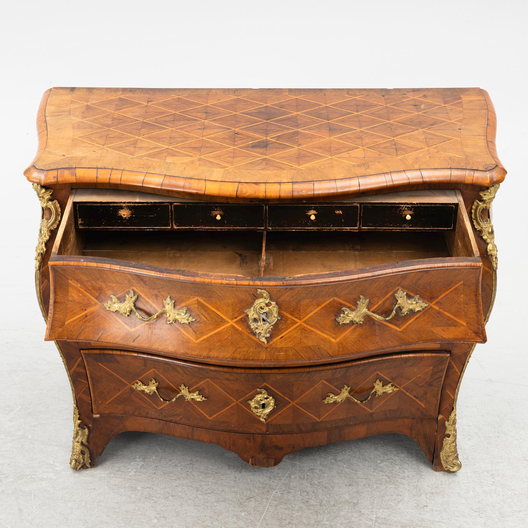 A Rococo dresser, 18th century.
