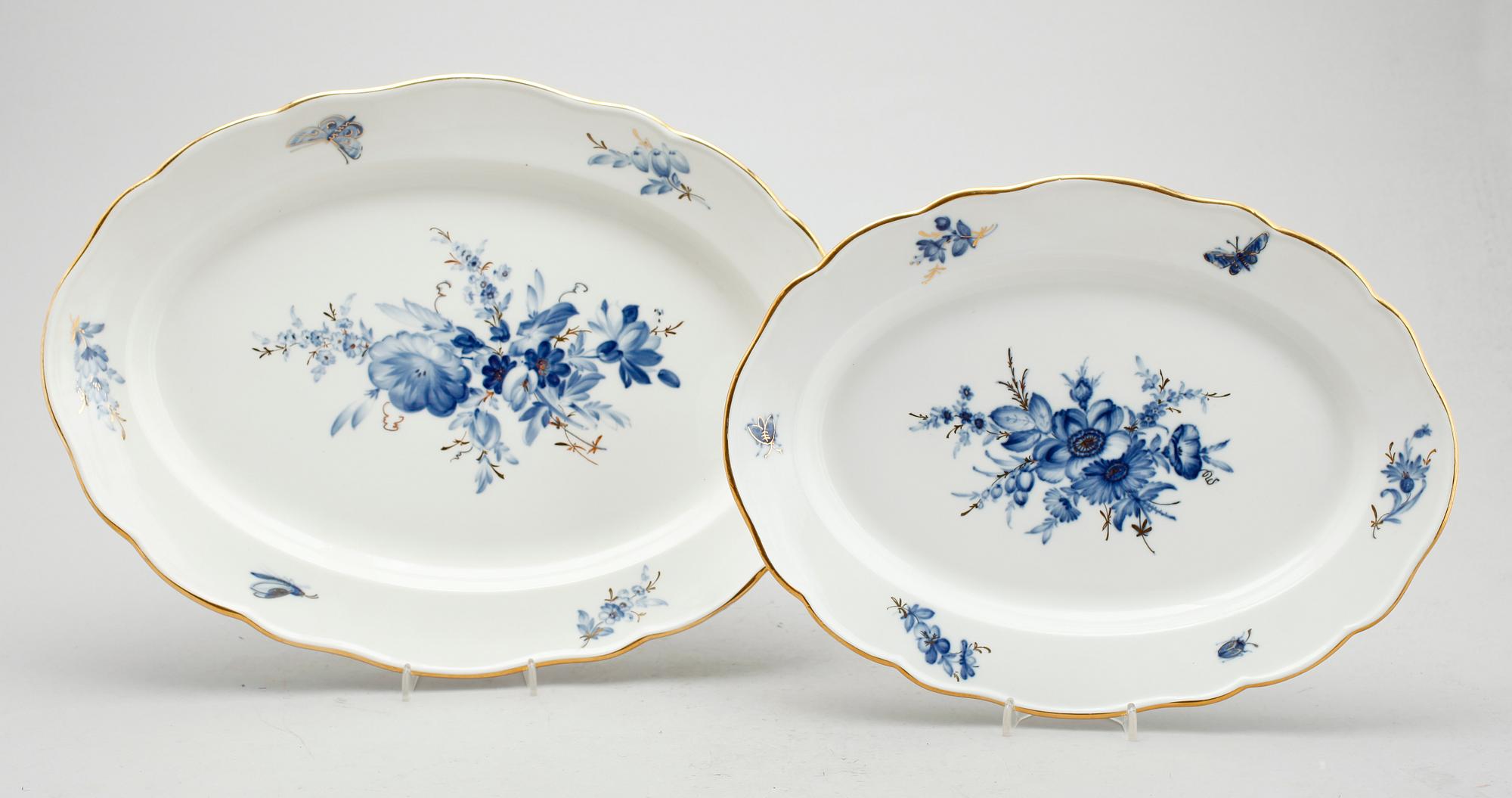 MATSERVIS, 62 delar, porslin, Meissen, 1900-talets första hälft.