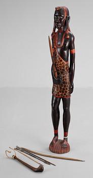 SKULPTUR, trä, Kenya 1900-talets slut.