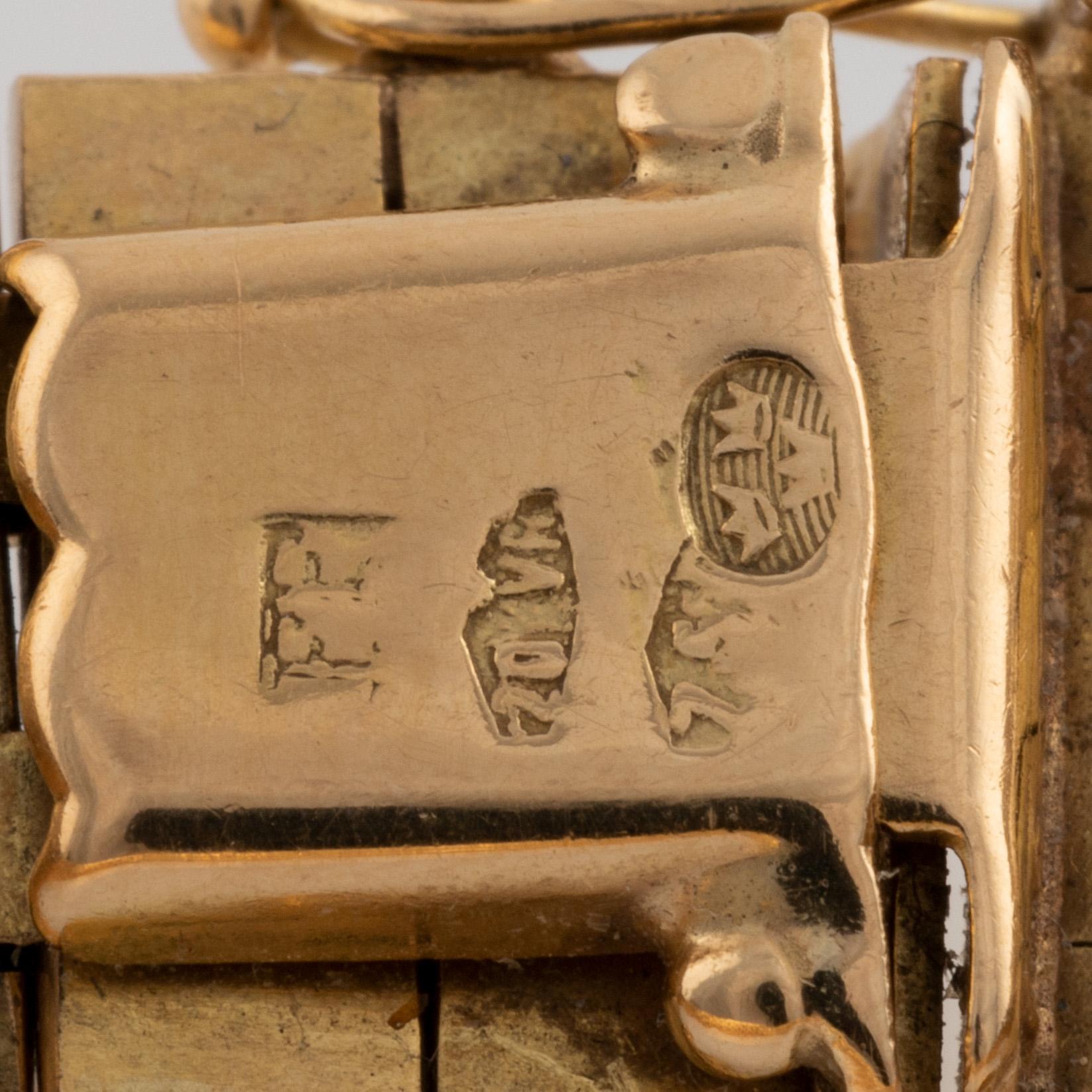 Armband 18K flerfärgat guld.