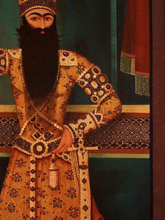 Mihr 'Ali Hans efterföljd, "Fath-Ali Shah Qajar" (1772-1834).