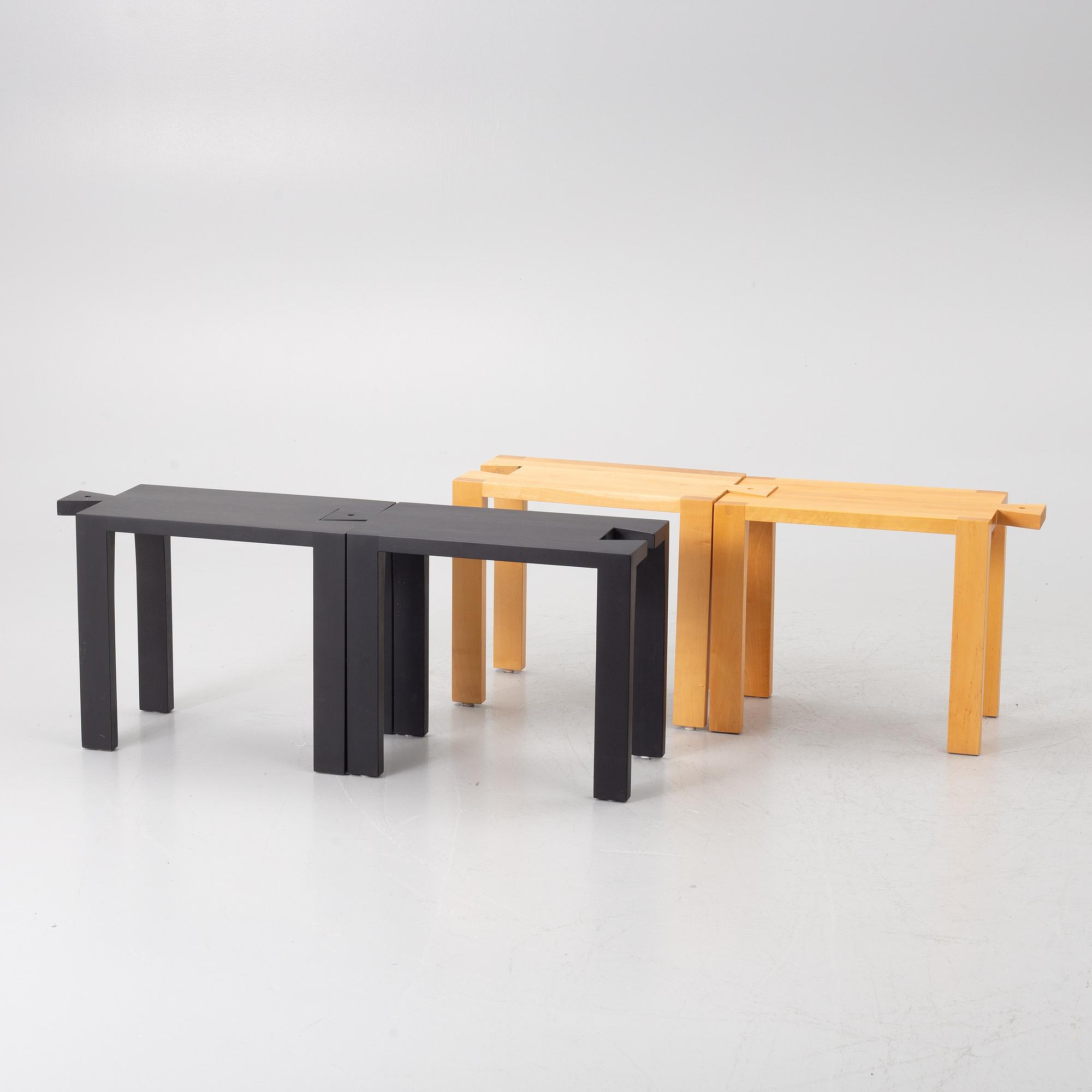 Thomas Sandell, pallar, 4 st, "Bröllopspallen", Asplund, 2000-tal.