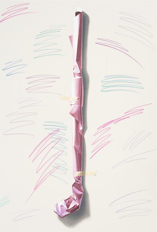 Yrjö Edelmann, "Golf club wrapped in pink".