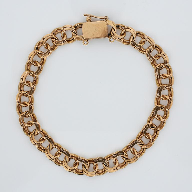 ARMBAND, 18K guld. Vikt ca 21,95 g.