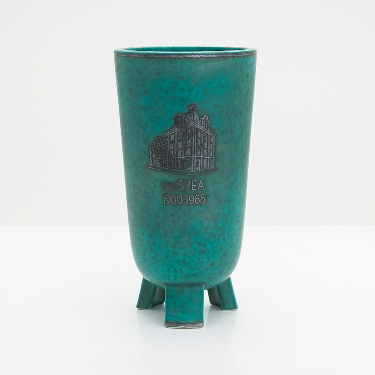 Wilhelm Kåge, an 'Argenta' stoneware vase, Gustavsberg, Sweden.