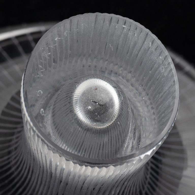 Tapio Wirkkala, two glass bowls and a 'Kantarelli' vase, Iittala, Finland.