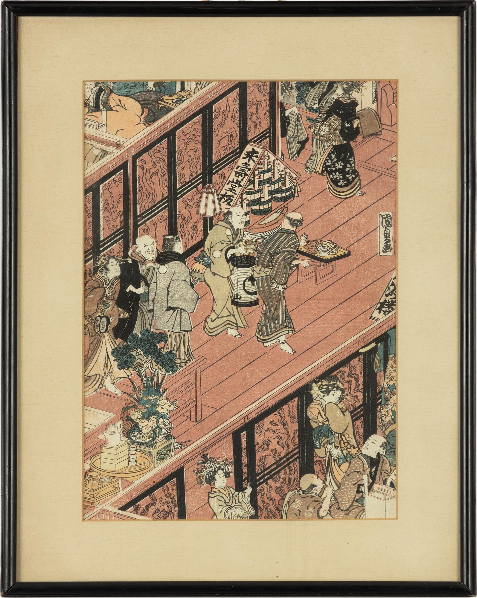 Oidentifierad konstnär, träsnitt, Japan, 1800-tal.