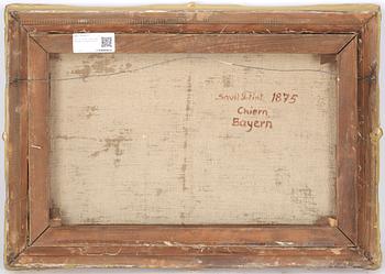 SAVILLE FLINT, olja på duk. Signerad och daterad 1875.