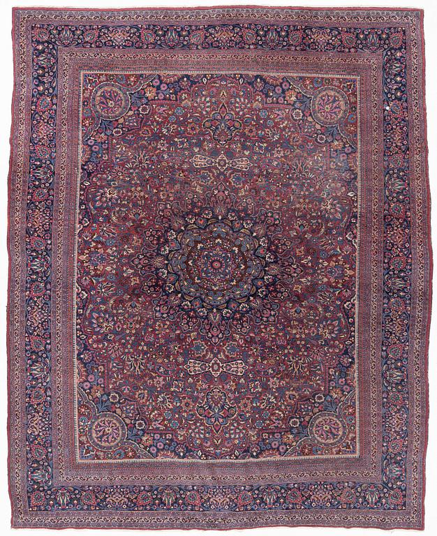 A Meshed carpet, c. 405 x 320 cm.