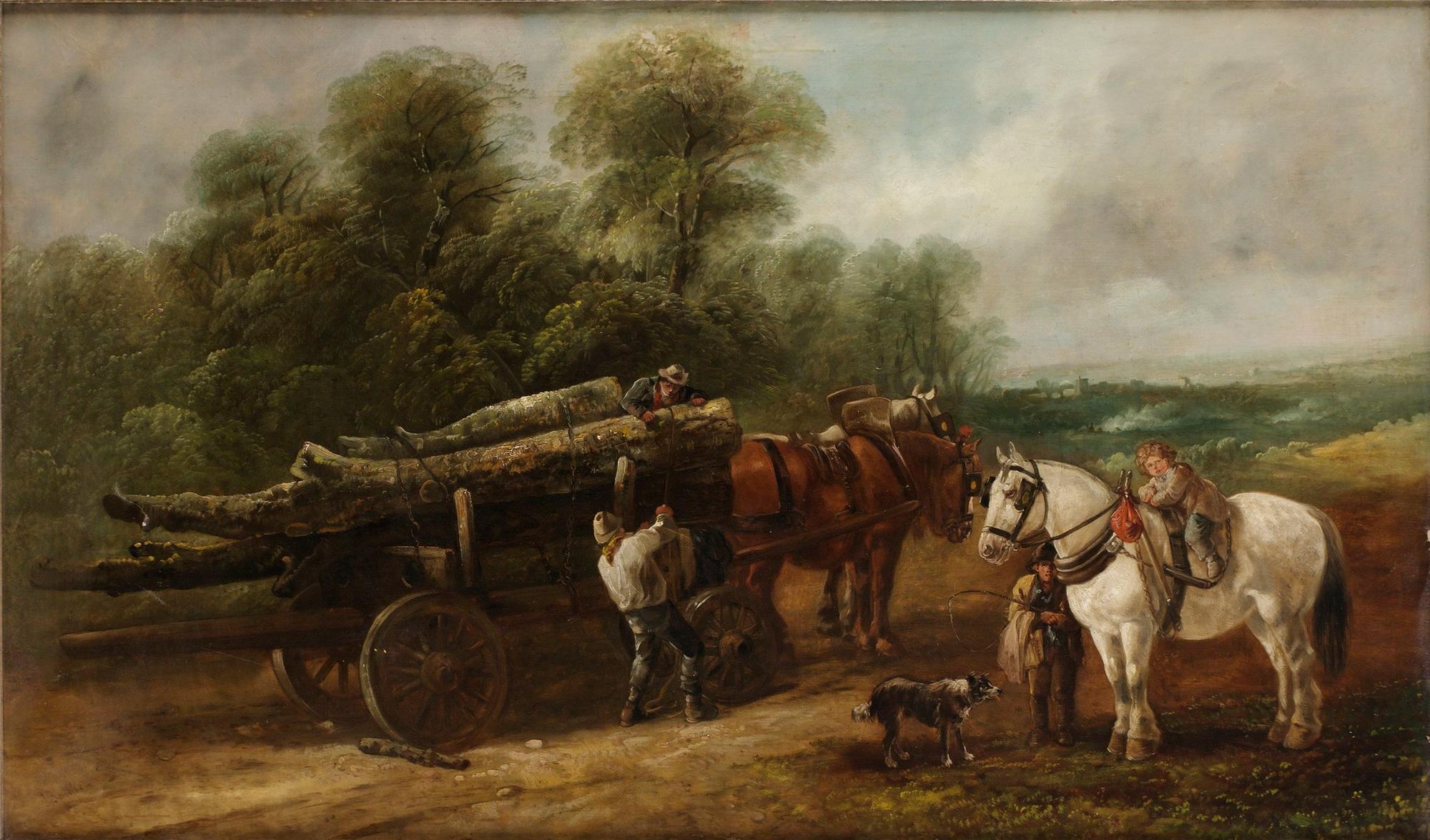 John Joseph Barker of Bath Tillskriven, "The Lumber Wagon".