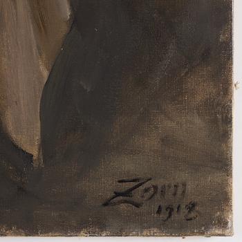 Anders Zorn, "Kuvåsängen".