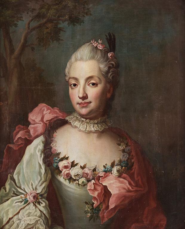 Jakob Björck Attributed to, Anna Charlotta Bäck (born Adlerberg) (1737-1767).