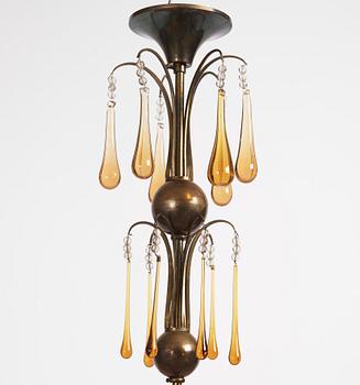 Harald Notini, taklampa, modell "6272", Arvid Böhlmarks Lampfabrik, 1920-30-tal.