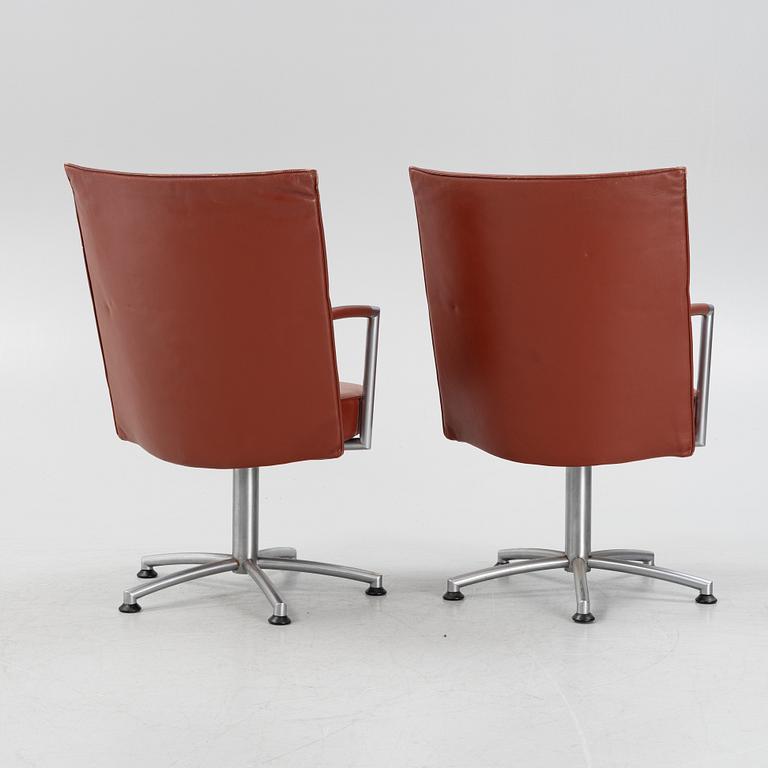 Erik Jørgensen, a set of nine 'Partner / EJ-70, chairs, designed by Foersom & Hiort-Lorenzen, Denmark.