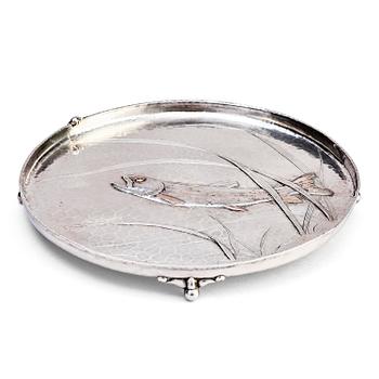 Tiffany & Co, a sterling silver tray, model no 944 M, circa 1880s.