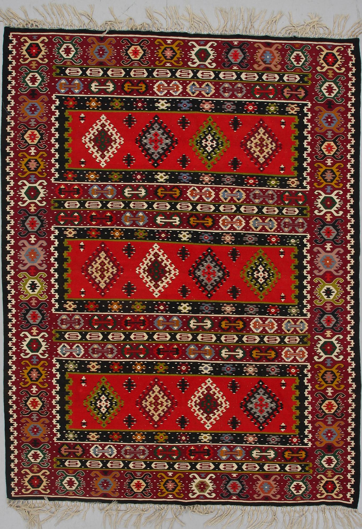 Vävnad. Old, Kelim, orientalisk, ca 239x182.