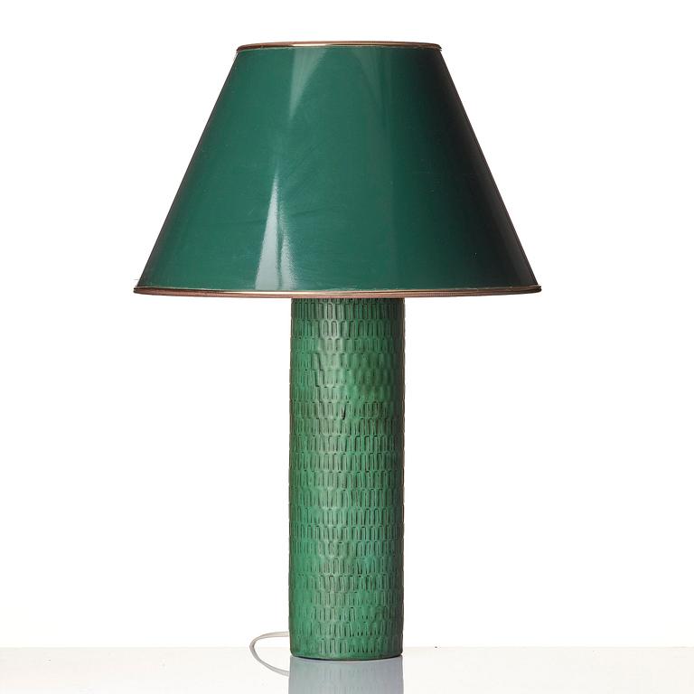 Stig Lindberg, a stoneware table lamp, Gustavsberg Studio 1967.
