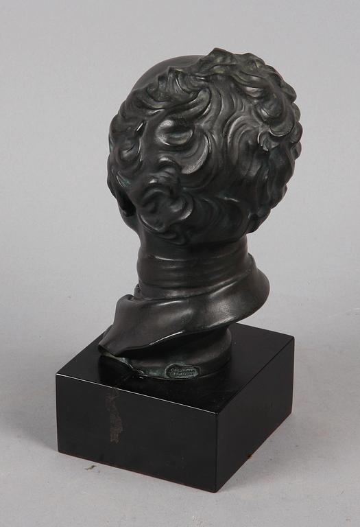 OKÄND KONSTNÄR, skulptur, brons. Gjutarstämpel Herman Bergman Cire Perdue.