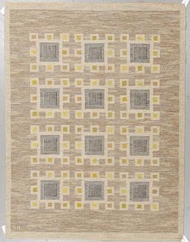 Svensk Hemslöjd, matto, flat weave, ca 213,5-214,5 x 160-163 cm, signed SH.