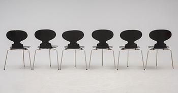 STOLAR, 6 st, "Myran", Arne Jacobsen, Fritz Hansen.